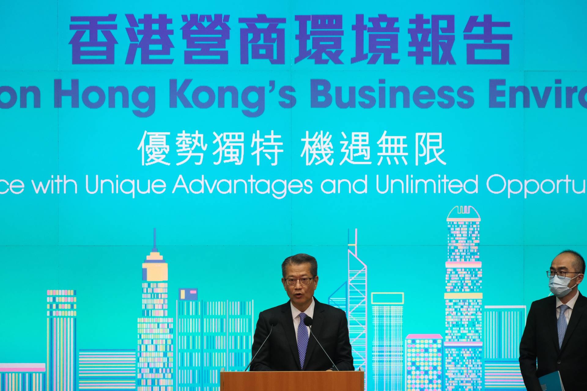 財政司發表《香港營商報告》  陳茂波：與明年特首選舉無關